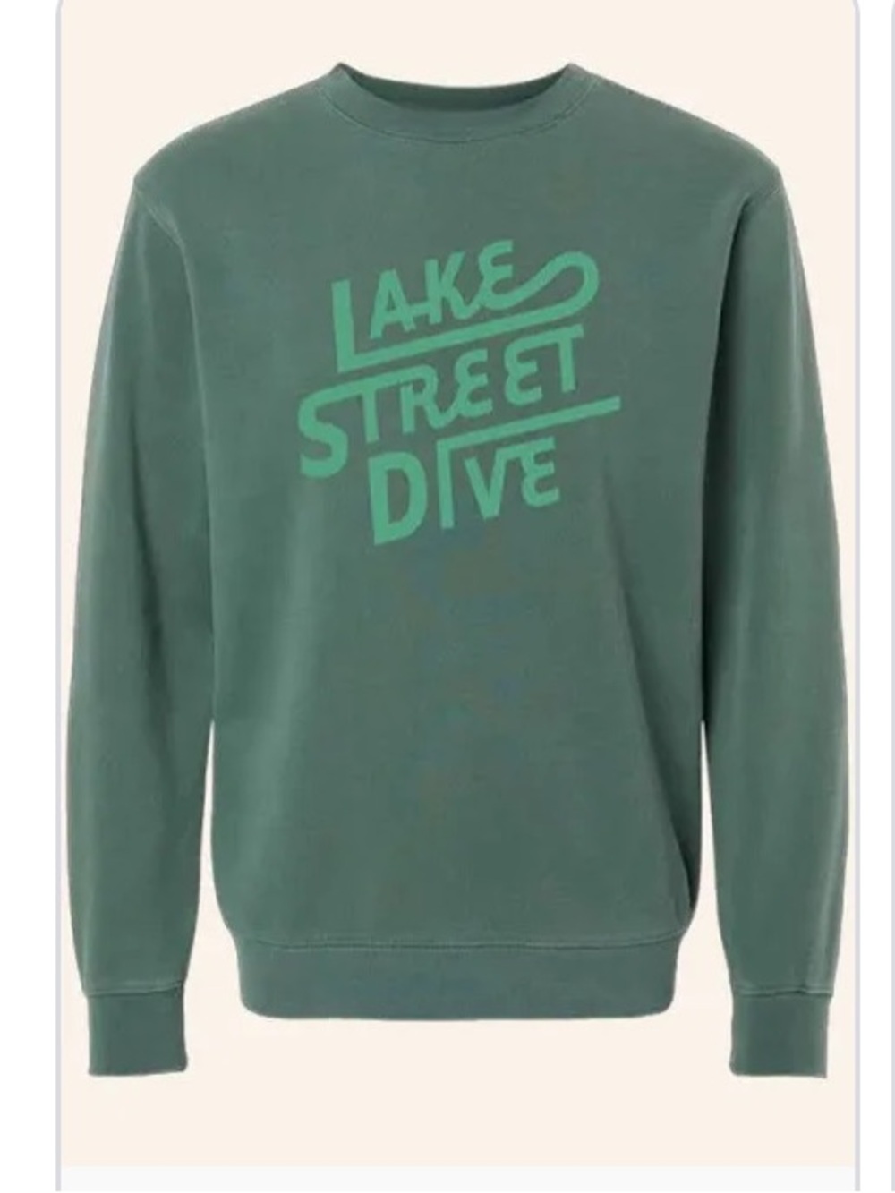Lake Street Dive Green Crewneck Sweatshirt